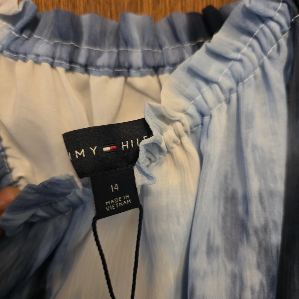 Tommy Hilfiger Blue and White Long Sleeve Dress - Picture 3 of 4